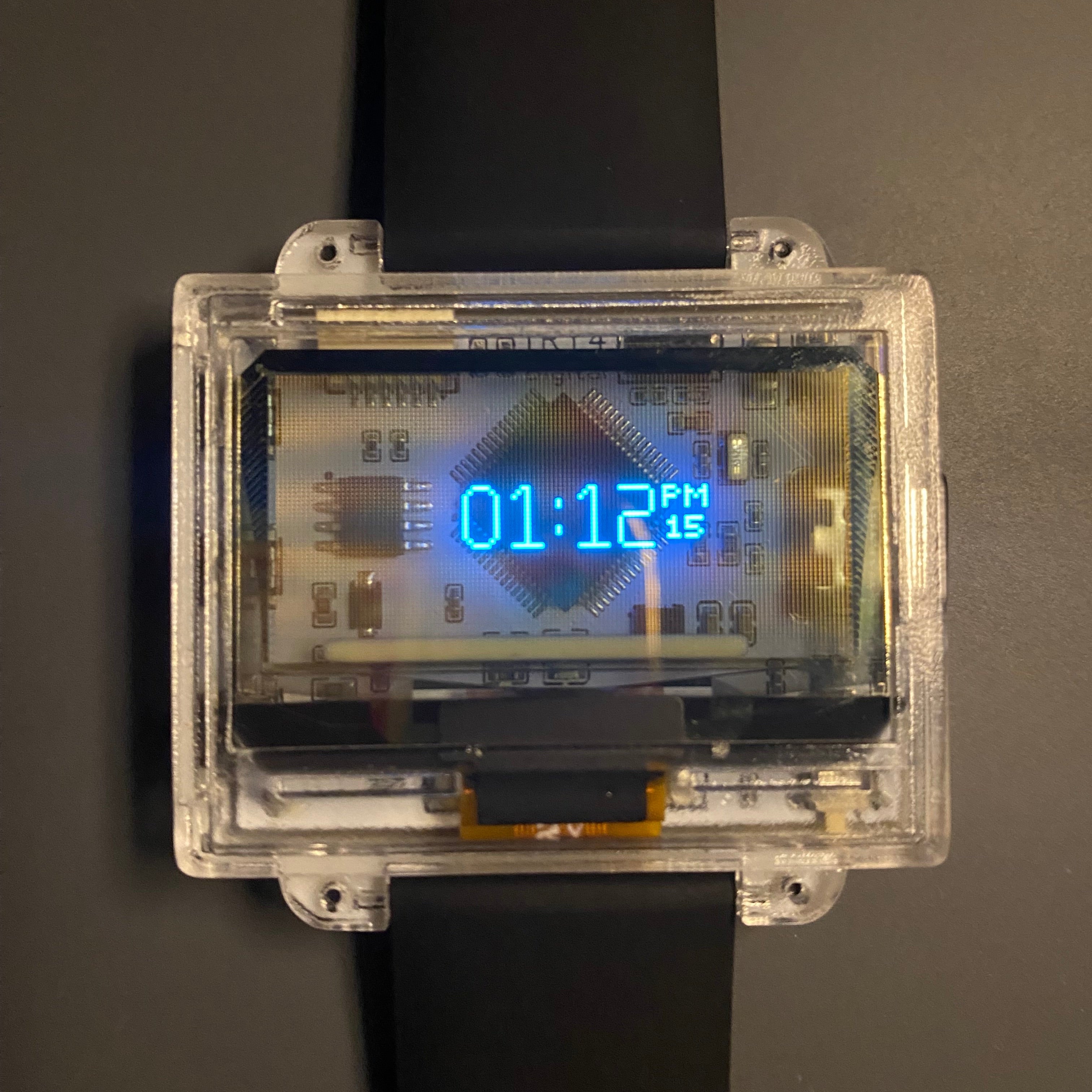TRY4 Digital - Transparent OLED Watch