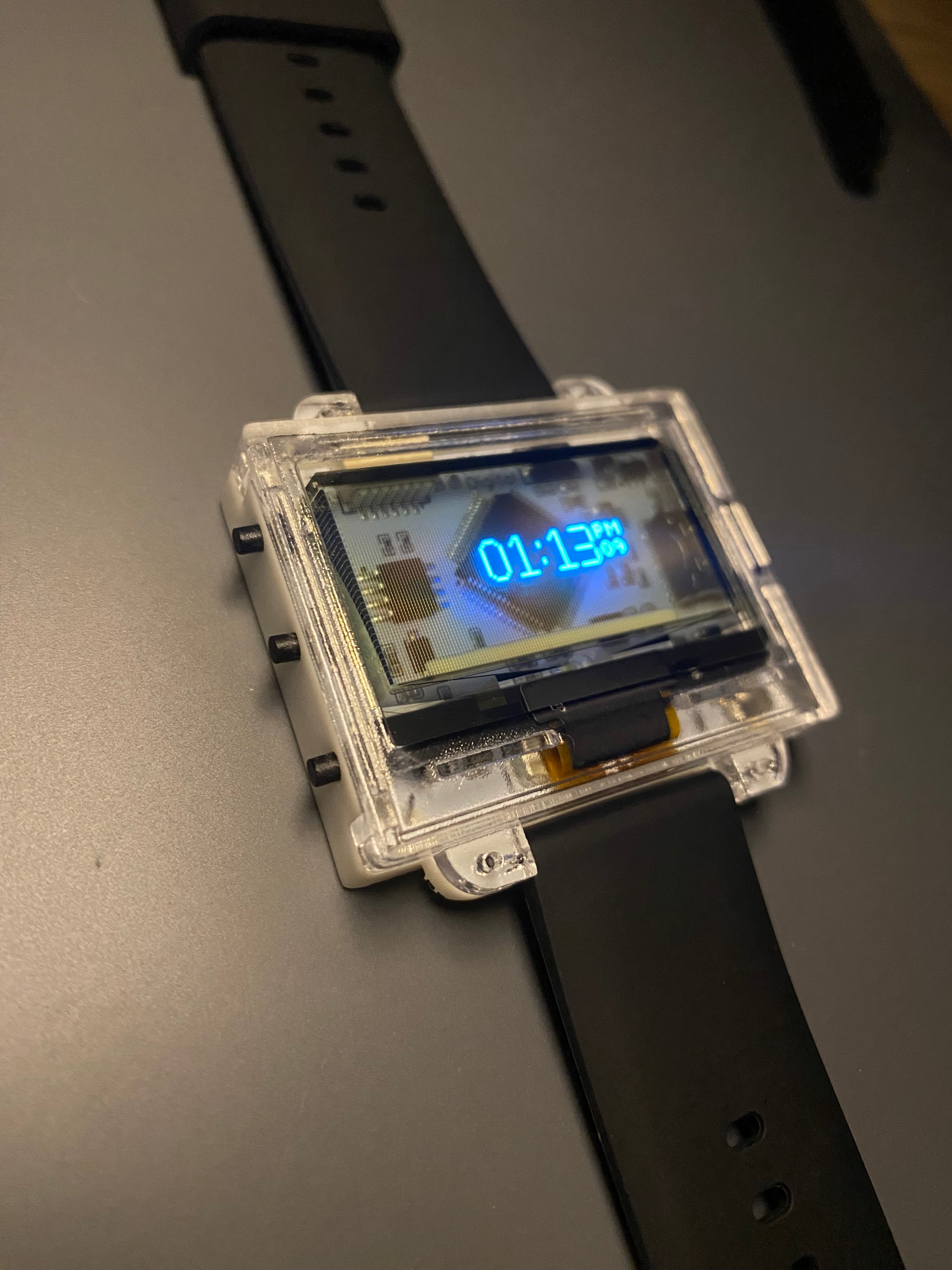 TRY4 Digital - Transparent OLED Watch